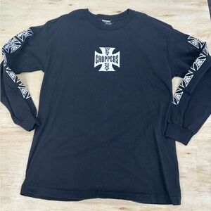 🔥 Vintage West Coast Choppers Black Long Sleeve Shirt No tag fits like Large 🔥